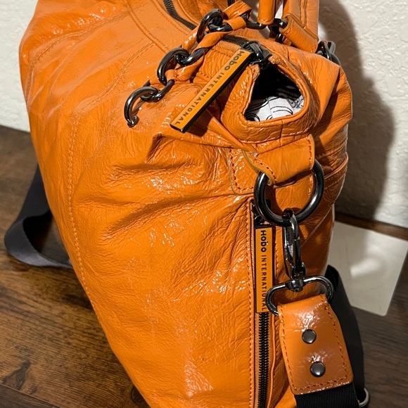 HOBO Orange Leather Hobo Bag - Picture 10 of 16